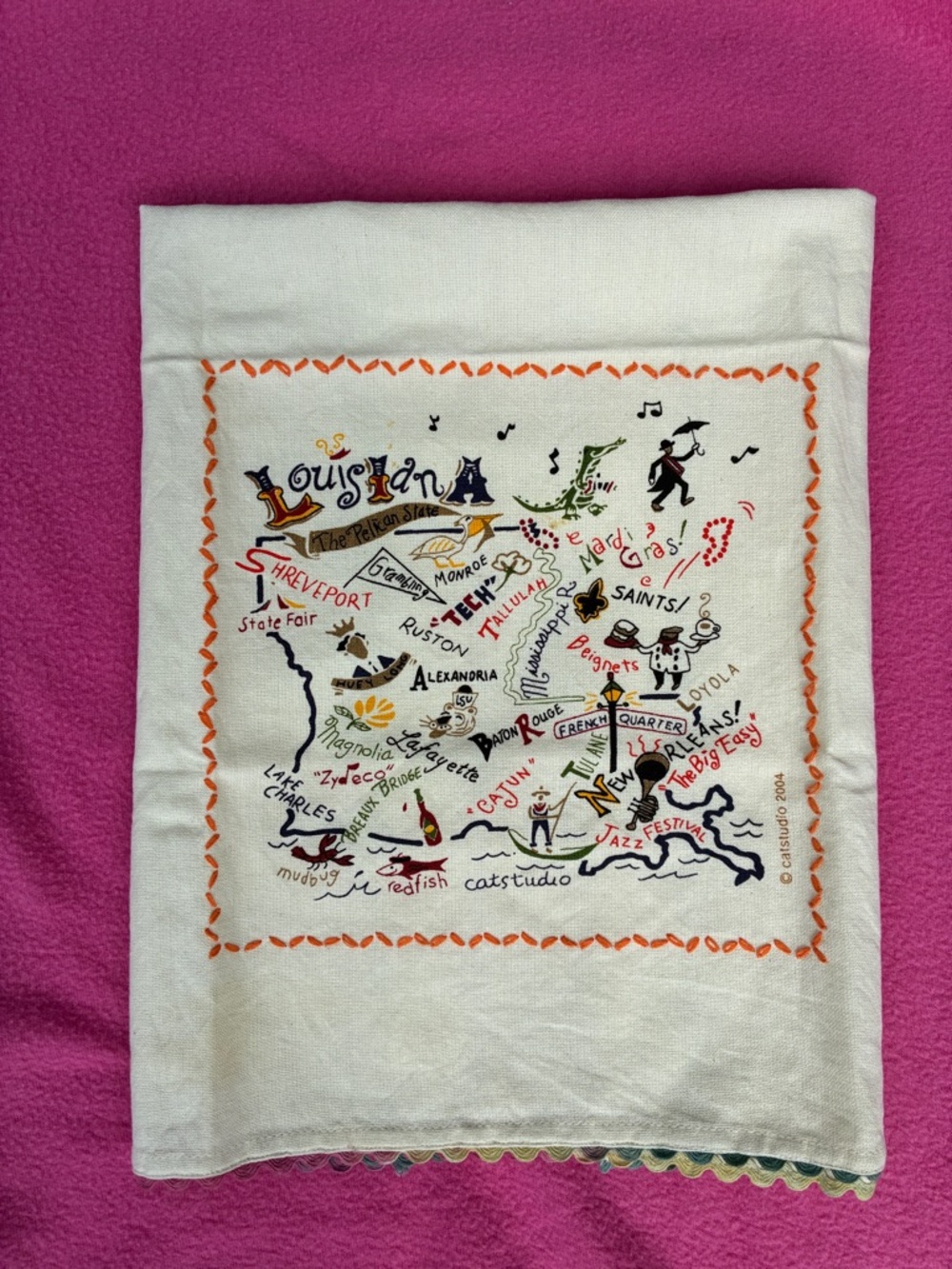 NEW Louisiana kitchen towel Cat Studip